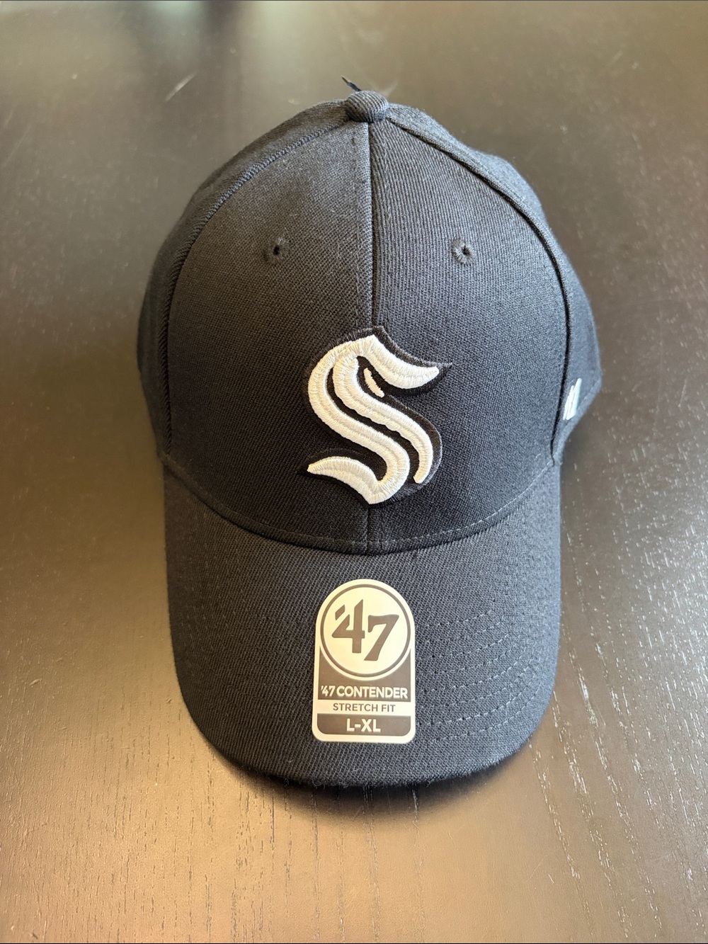 NWT Seattle Kraken 47 Brand Stretch Fit Fitted L-XL Hat